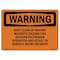 Signmission OSHA Warning Sign, 10" Height, Rigid Plastic, Keep Clear Of Magnet Magnetic Hazard Can, Landscape OS-WS-P-1014-L-12205 - alternate 1